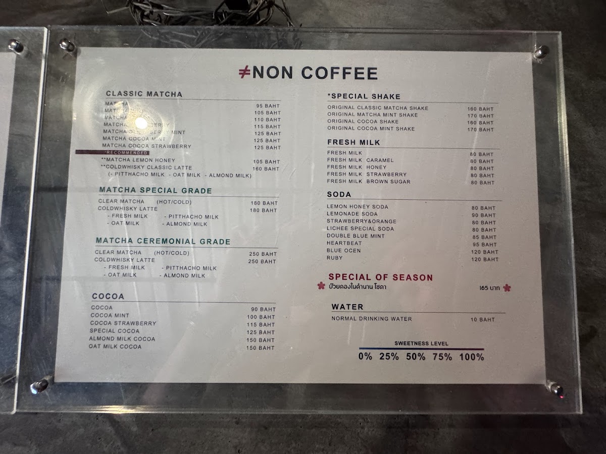 Normal specialty coffee Photo Menu 5