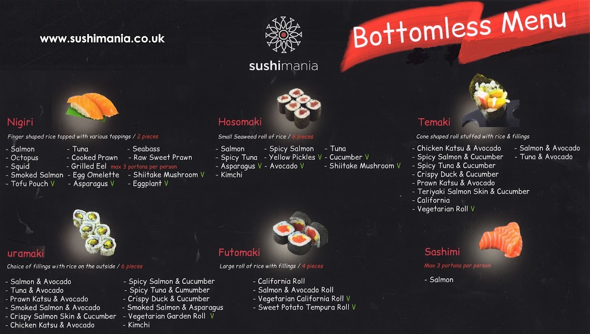 Sushimania Cambridge Photo Menu 2