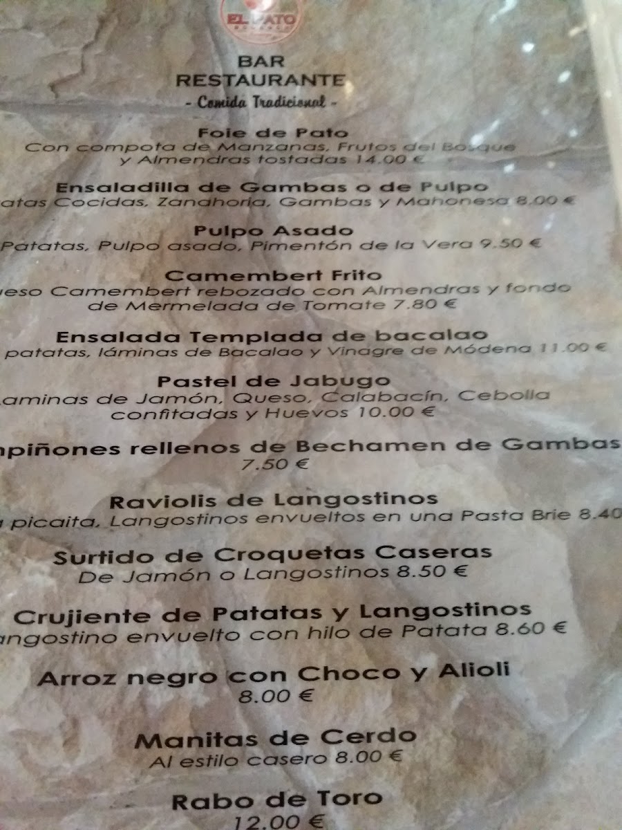 Bodegón El Pato Photo Menu 1