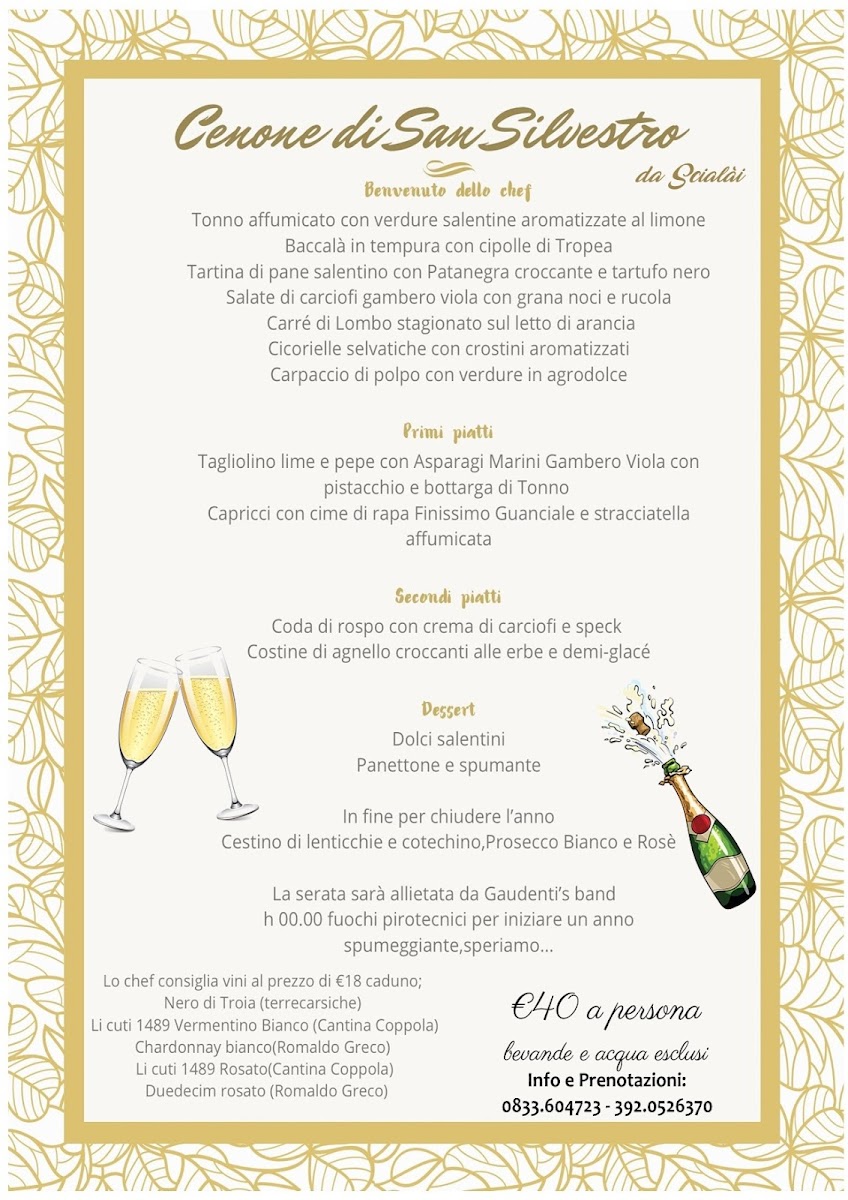 Trattoria Scialái Photo Menu 1