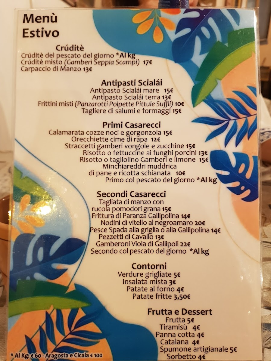 Trattoria Scialái Photo Menu 2