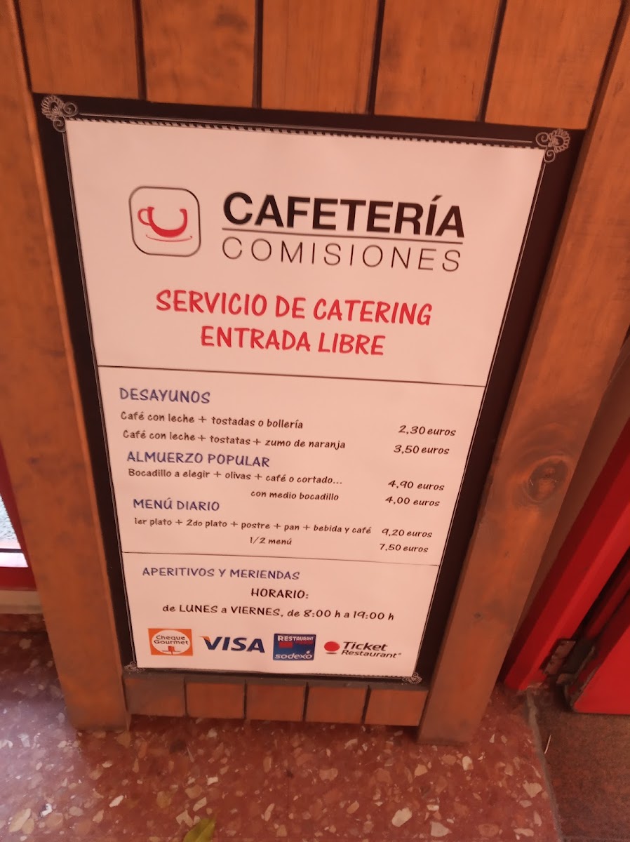 Cafetería Comisiones Photo Menu 2