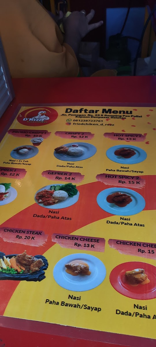 D'Rezz fried chicken Photo Menu 1