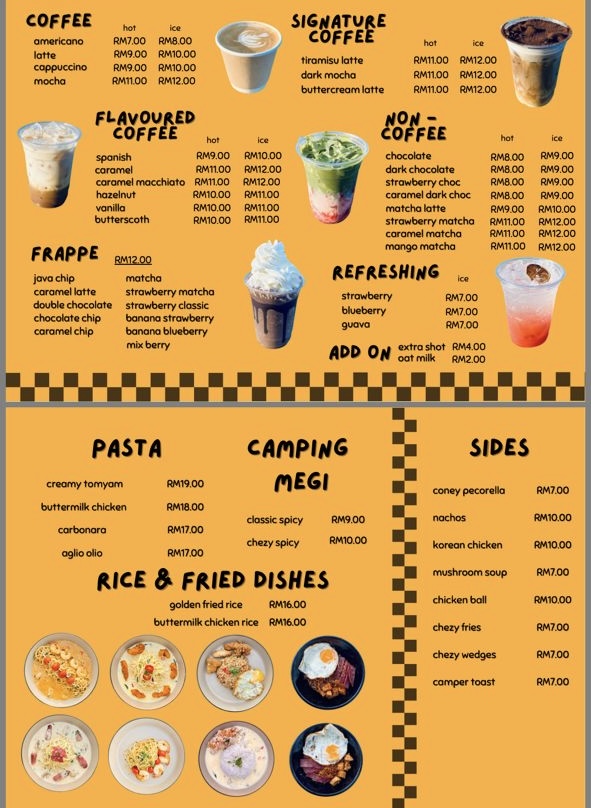 The Camping Coffee Malacca Photo Menu 1