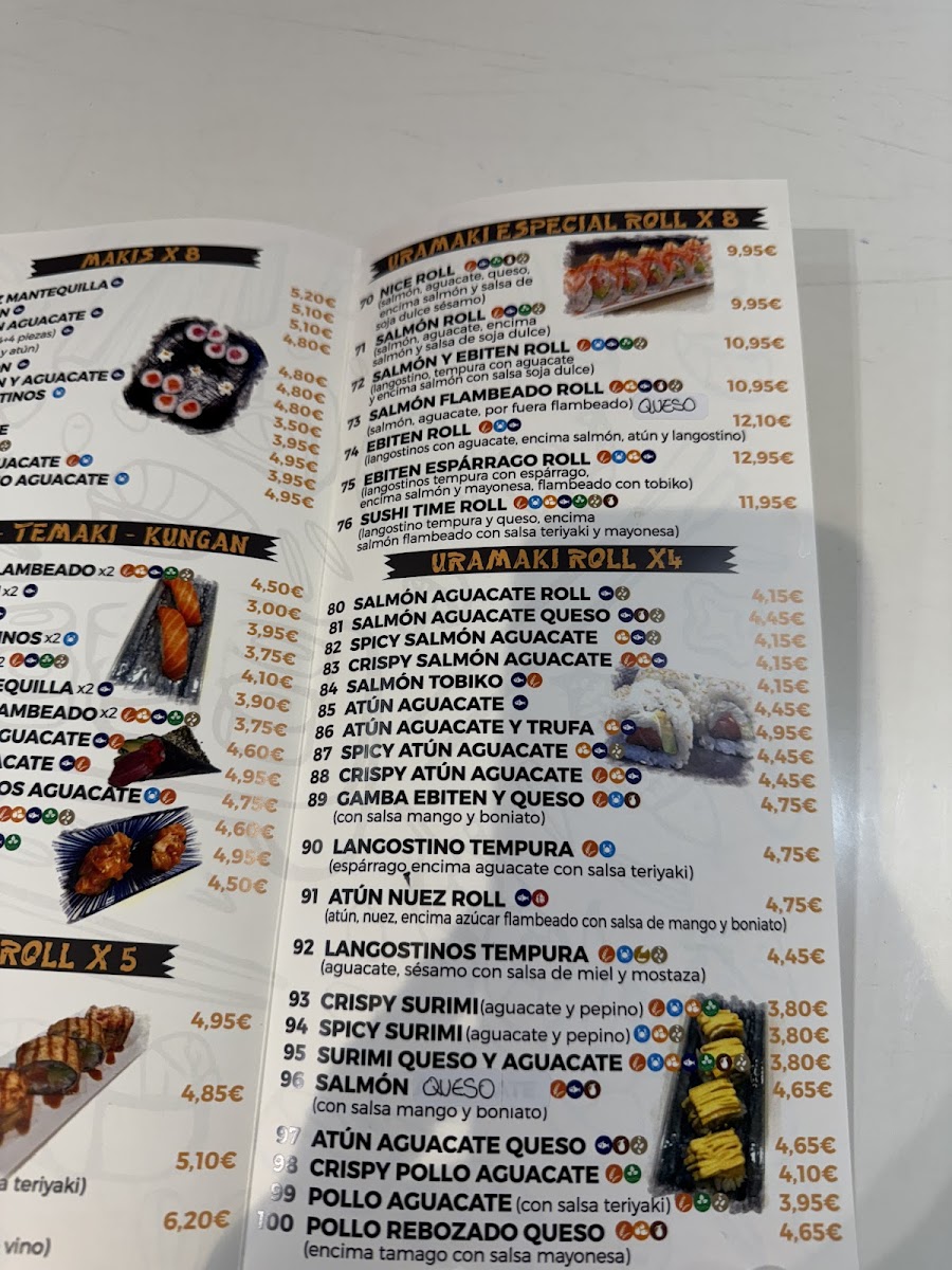 Restaurante Sushi Time Photo Menu 2