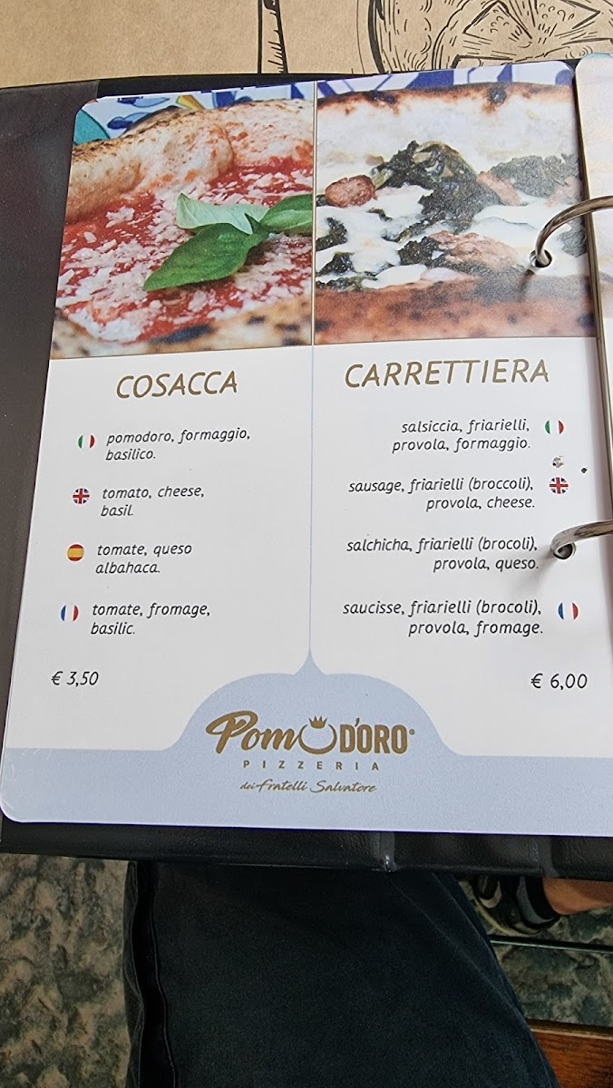 POMOD'ORO PIZZERIA Photo Menu 2