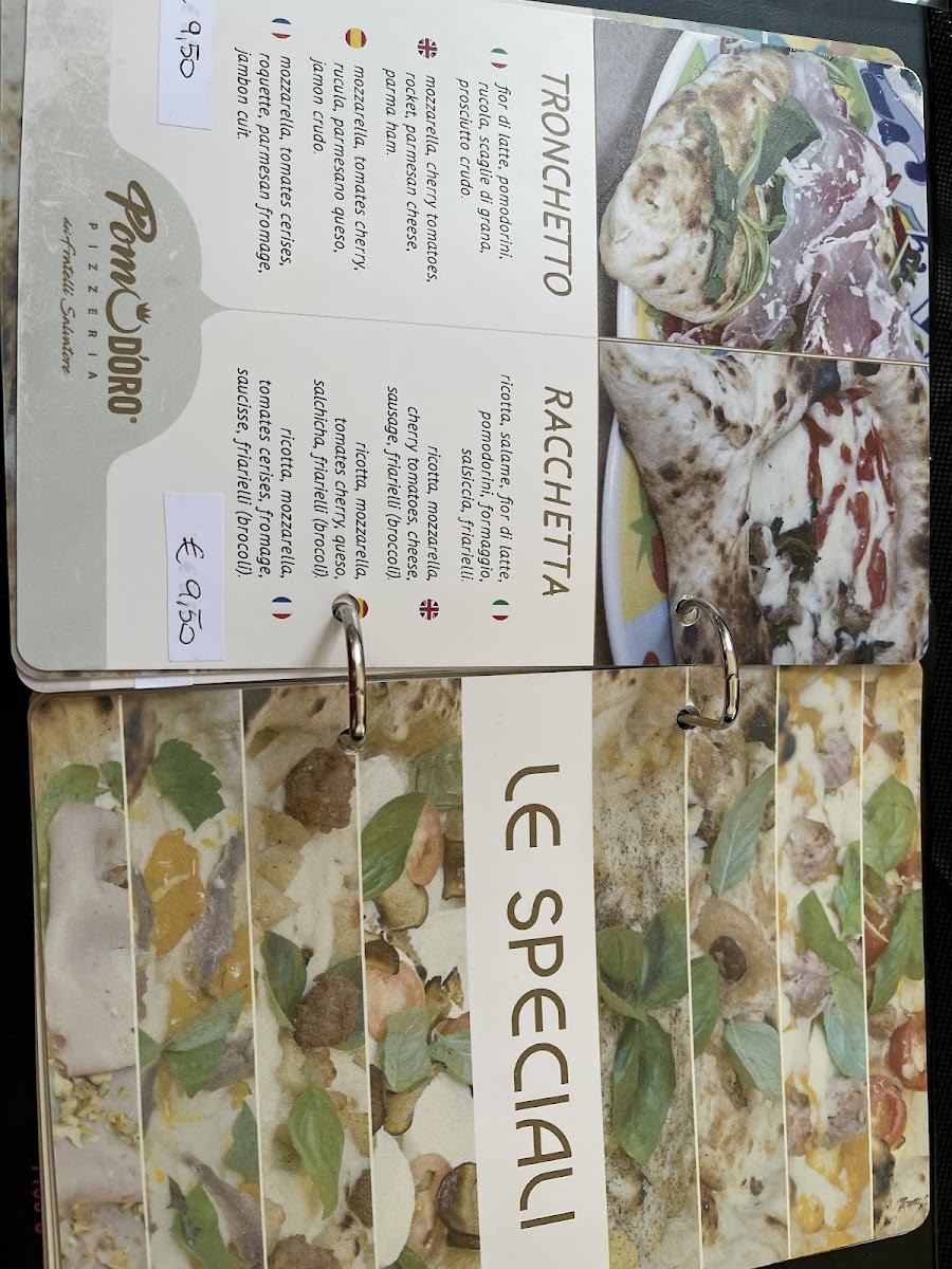 POMOD'ORO PIZZERIA Photo Menu 9