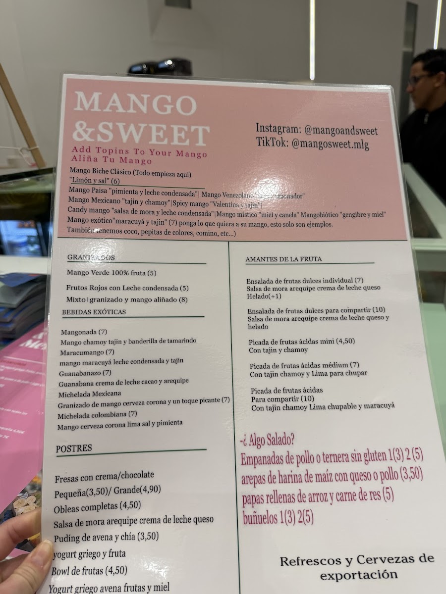 Mango and Sweet Photo Menu 1