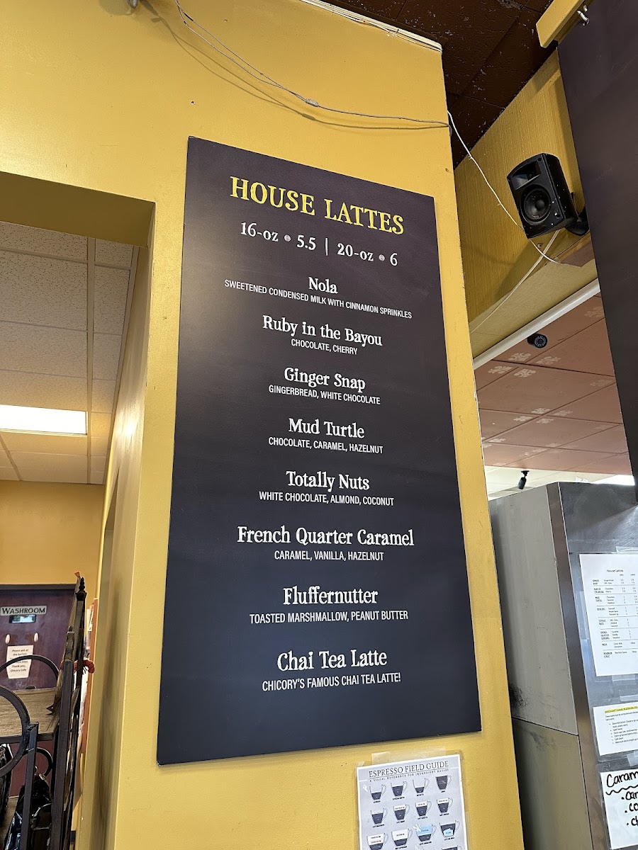 Chicory Cafe Photo Menu 1
