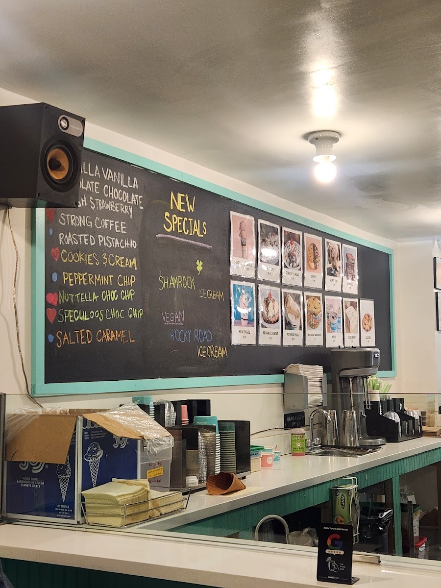 Davey's Ice Cream Photo Menu 2