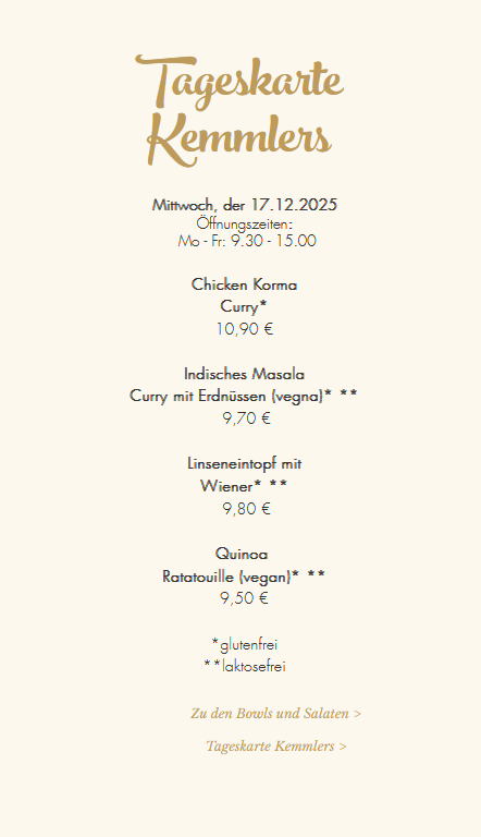 Kemmlers Photo Menu 1