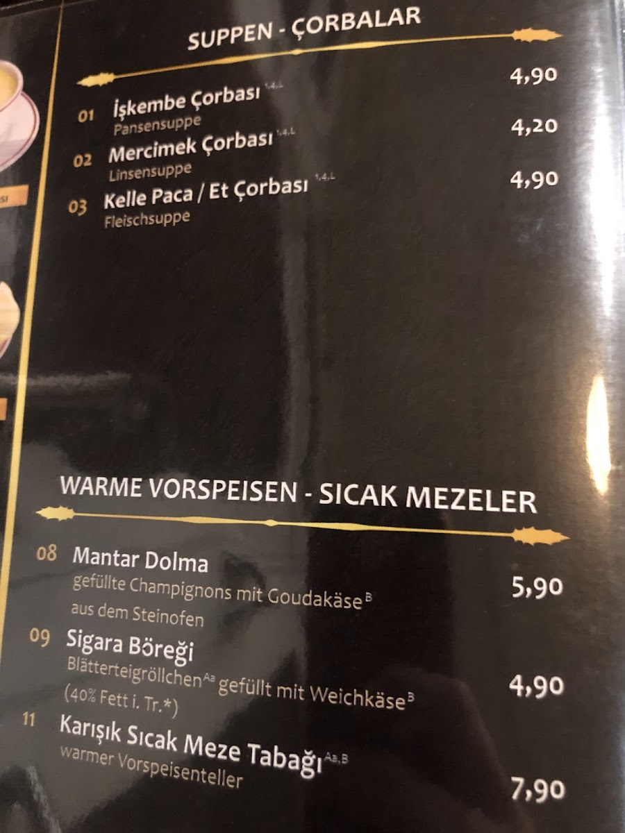 Restaurant Sultan Saray (Gelsenkirchen-Buer) Photo Menu 5