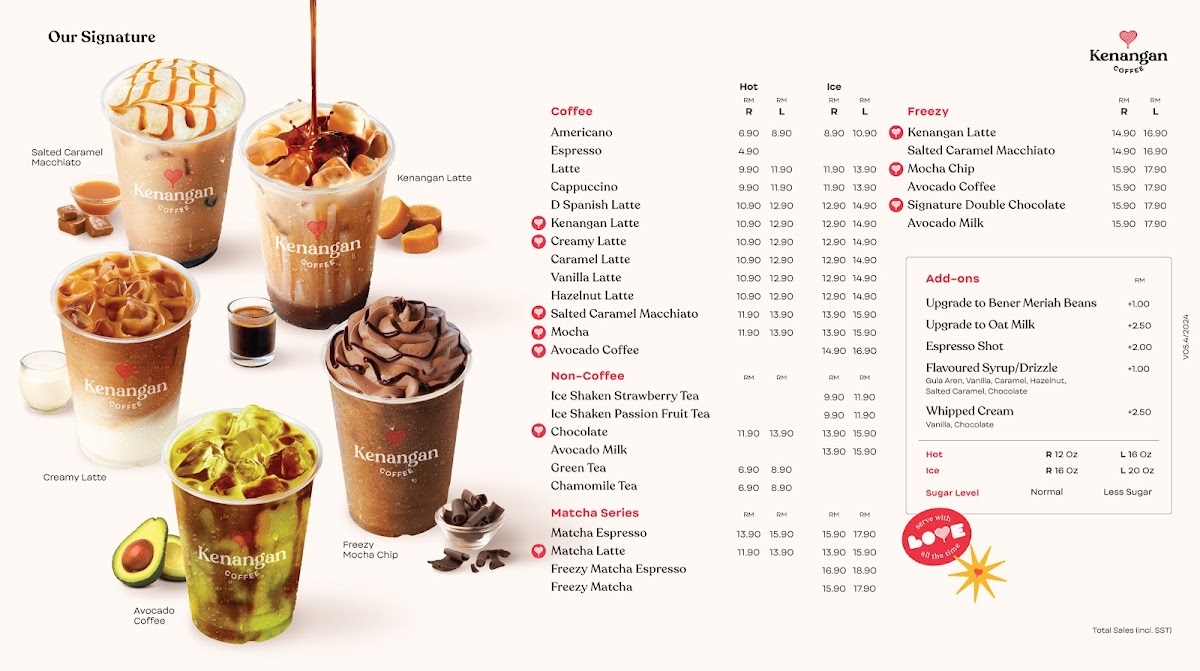 Kenangan Coffee Hexa Walk, Desa Petaling Photo Menu 1