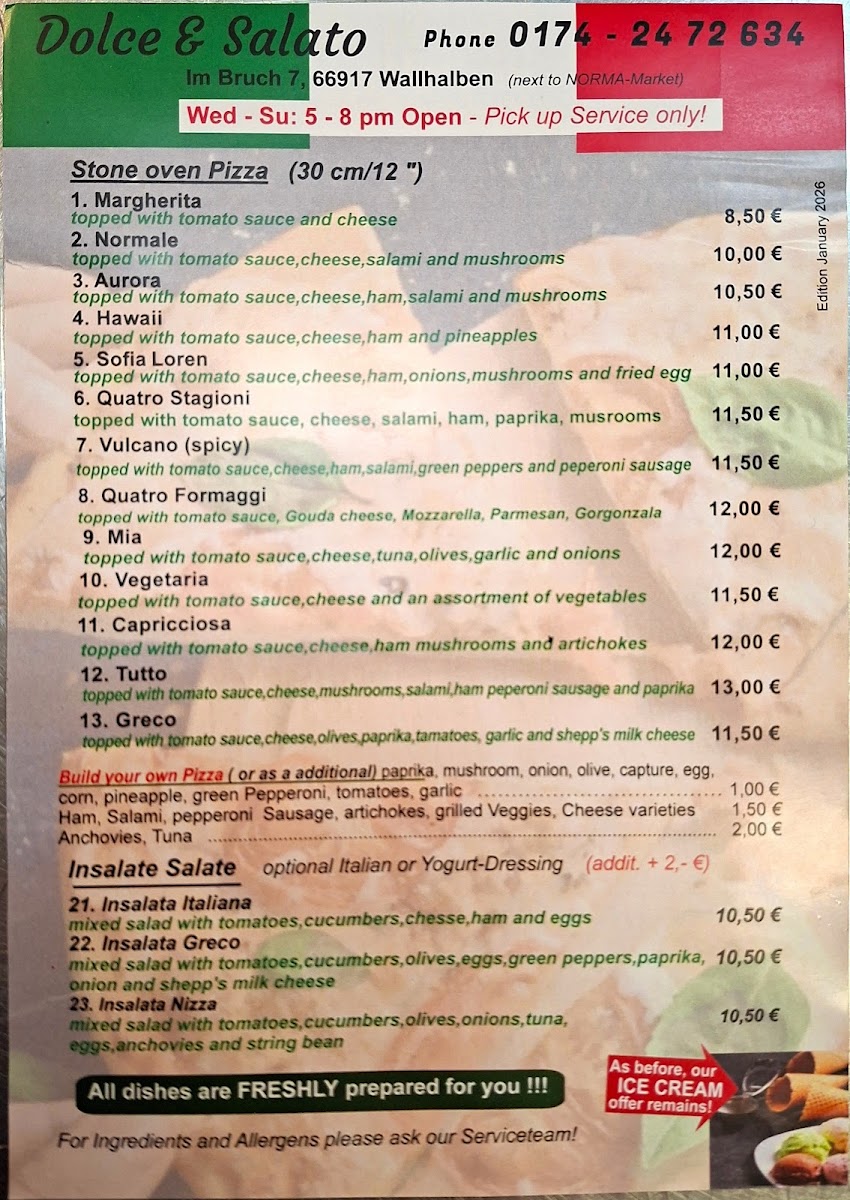 Eisdiele und Pizzeria Wallhalben Photo Menu 1