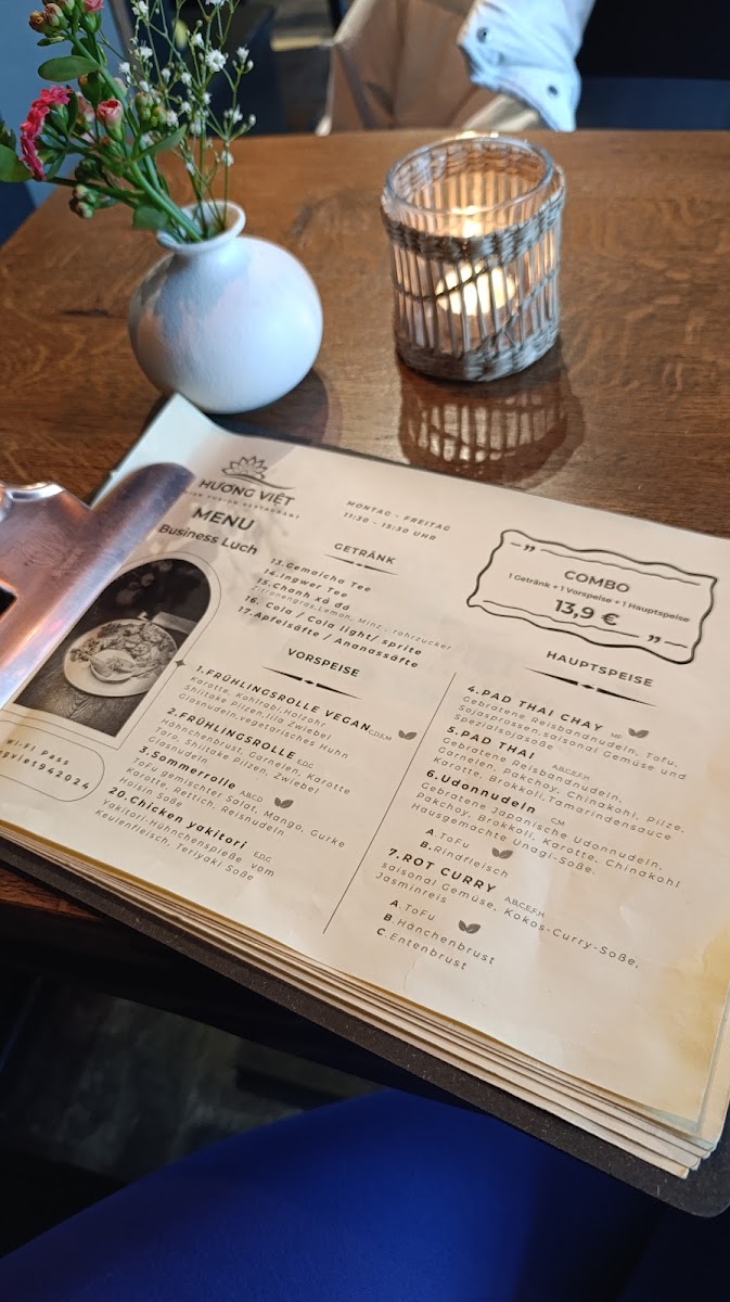 HƯƠNG VIỆT ASIAN FUSION RESTAURANT Photo Menu 8