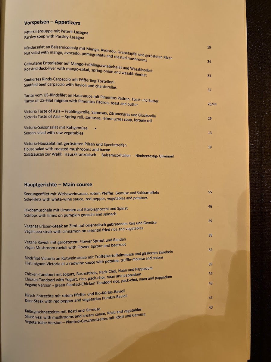 Victoria Restaurant Photo Menu 4