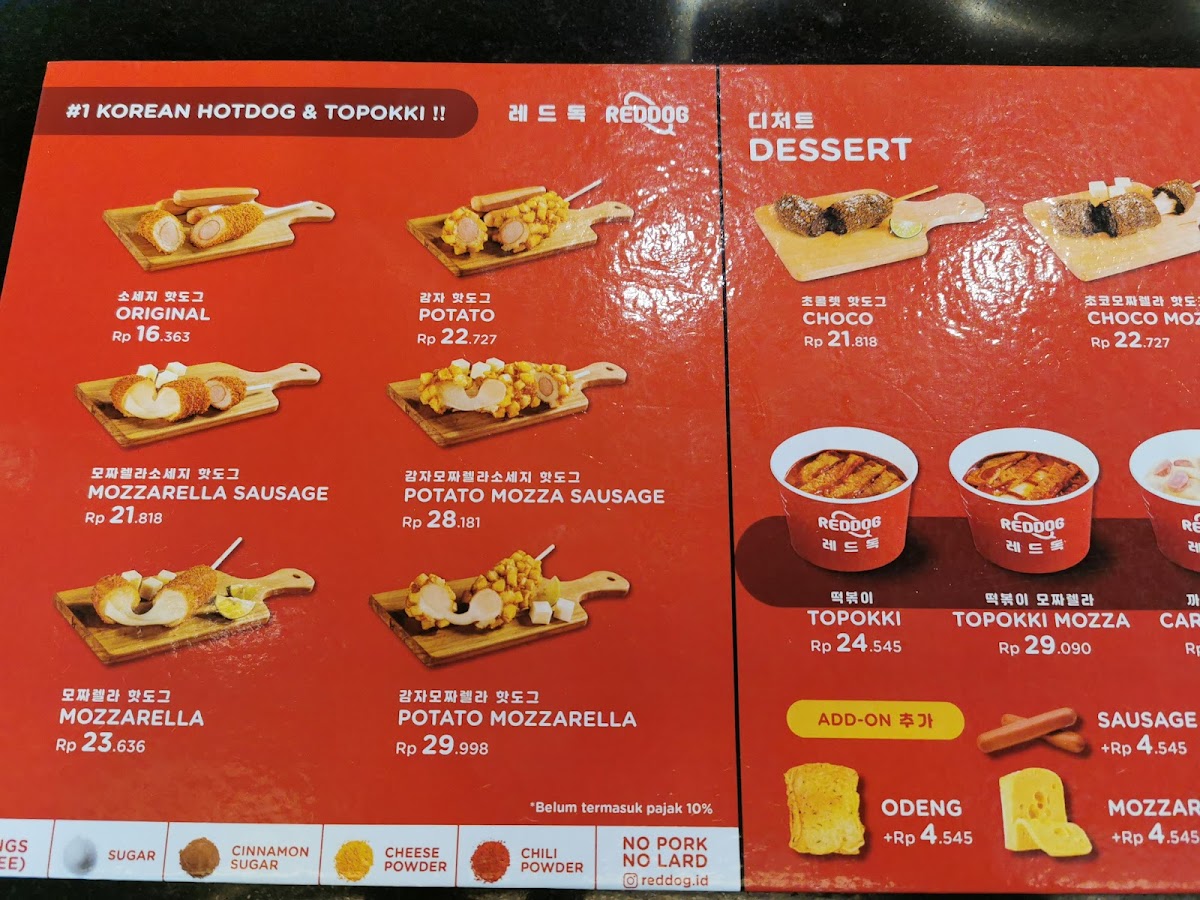 Reddog Pondok Indah Mall 1 Photo Menu 3
