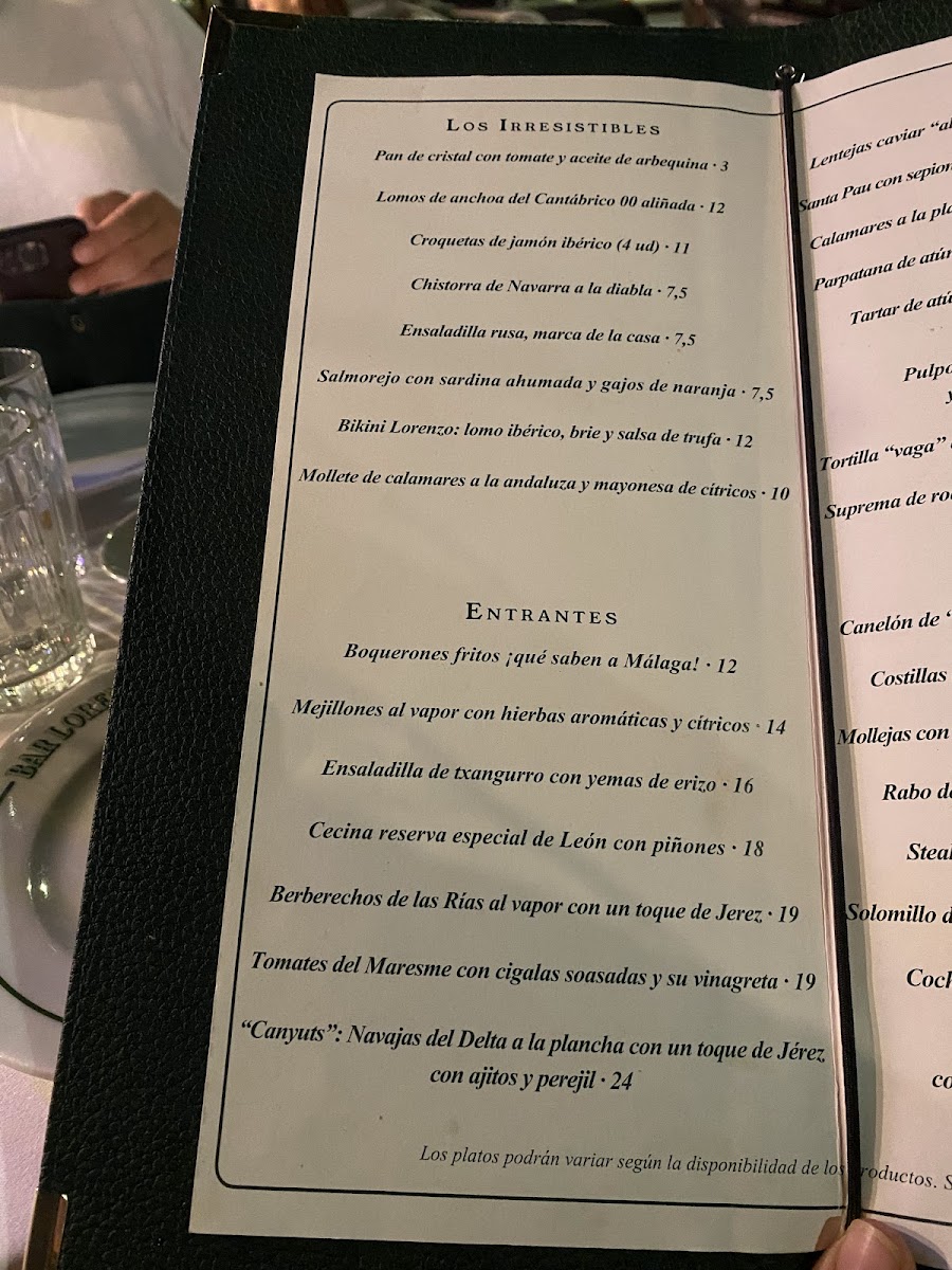 Bar Lorenzo Photo Menu 10