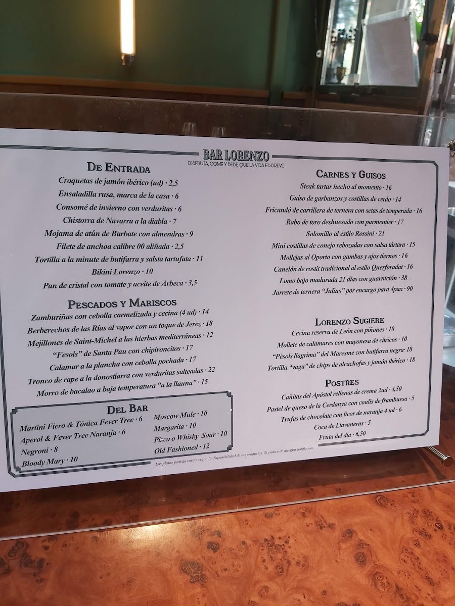Bar Lorenzo Photo Menu 9