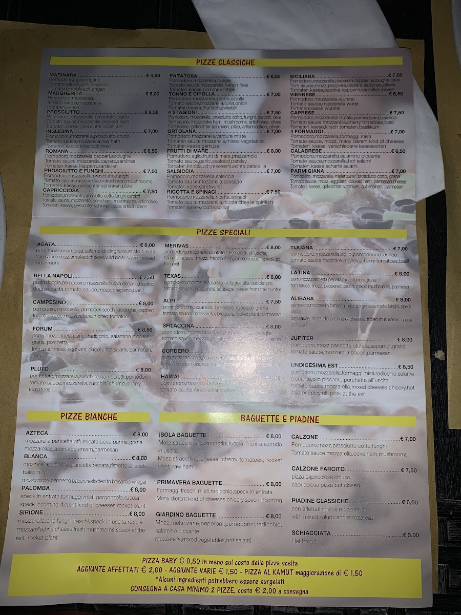 Pizzeria 11a Est Albarella Photo Menu 6