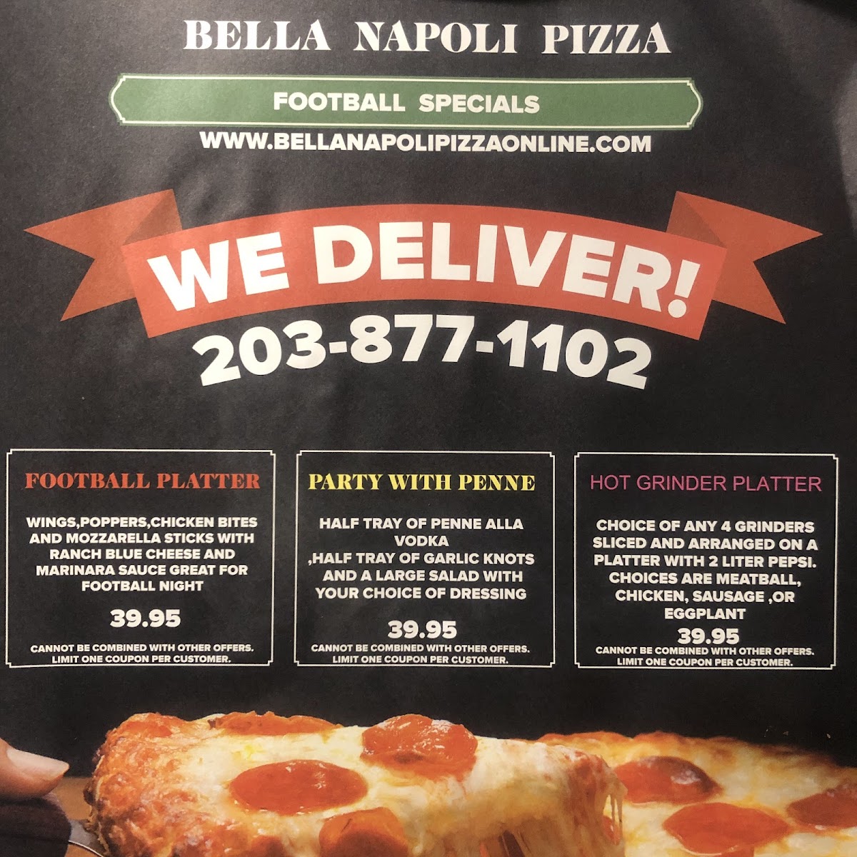 Bella Napoli Pizza Photo Menu 1