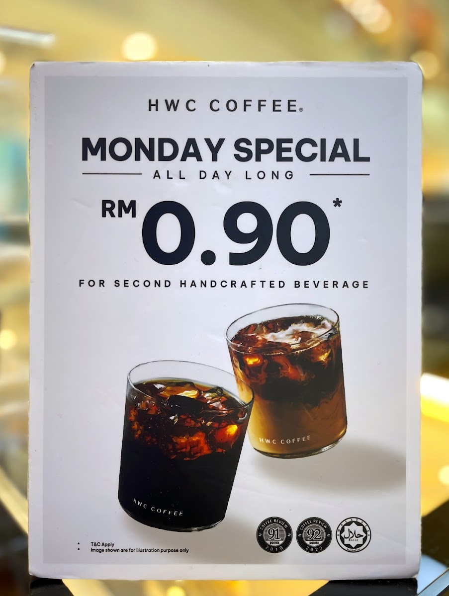 HWC Coffee - Queensbay Mall Photo Menu 5