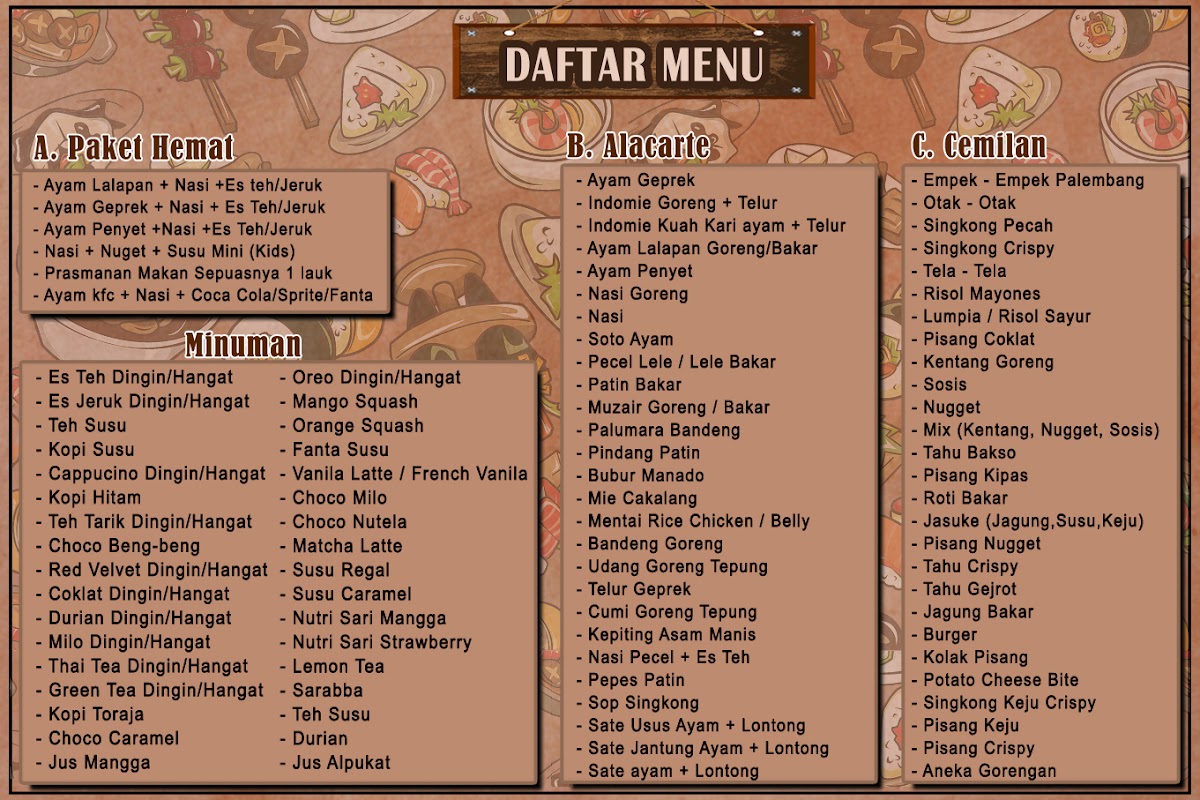 Charlie Cafe Photo Menu 1
