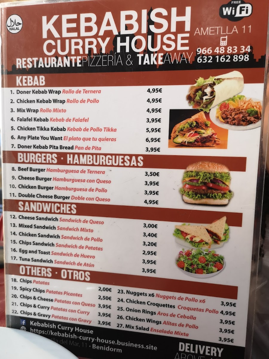 Kebabish Curry House rincon Photo Menu 4