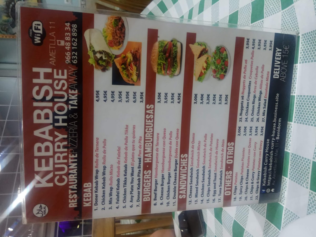 Kebabish Curry House rincon Photo Menu 7