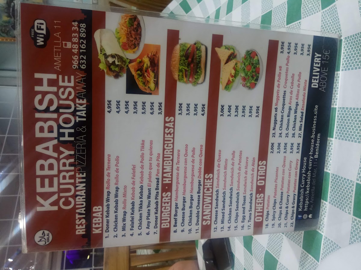 Kebabish Curry House rincon Photo Menu 8