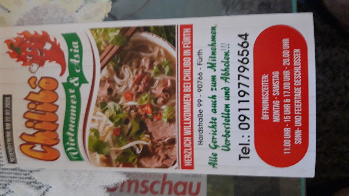 Chilibô Vietnamese & Asian Photo Menu 6