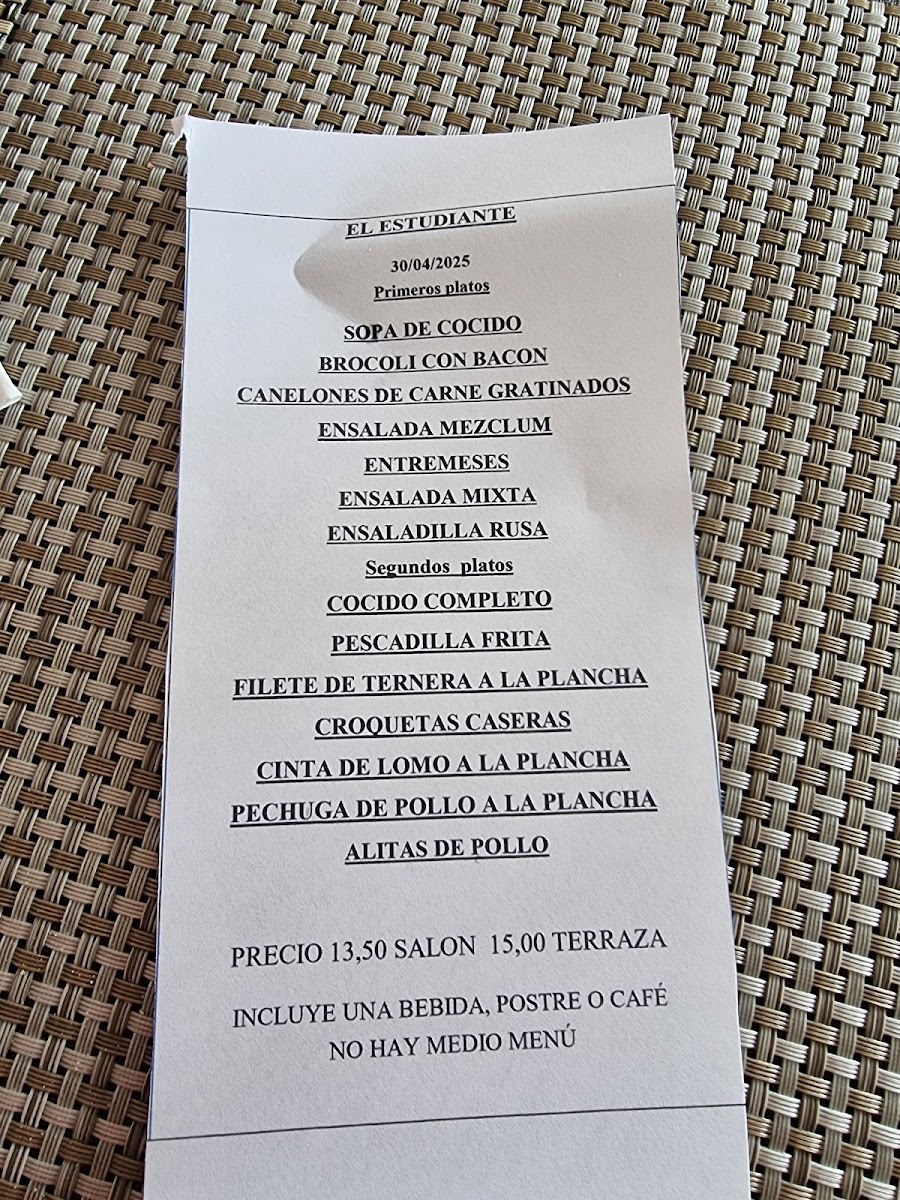 Restaurante El Estudiante (No somos José Luis) Photo Menu 2