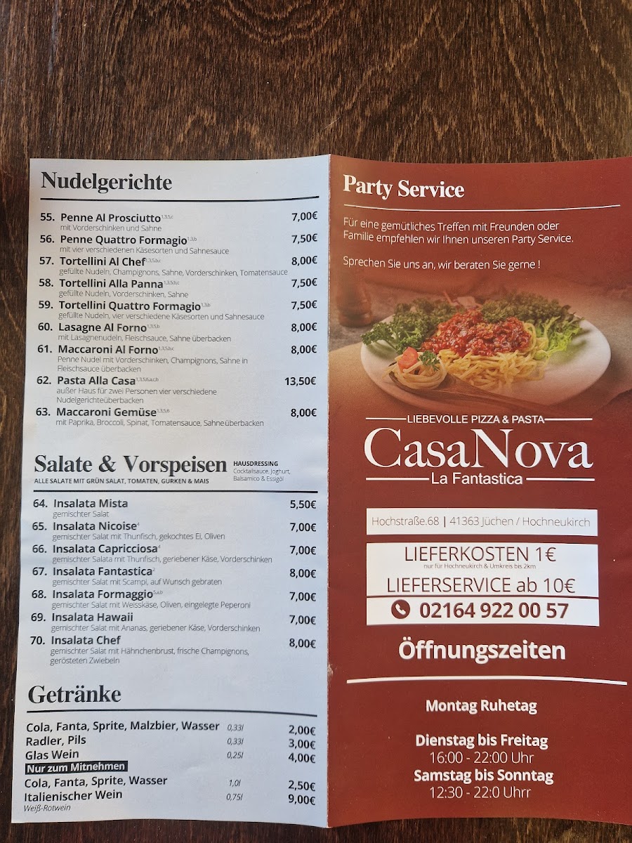 Pizzeria CasaNova la Fantastica Photo Menu 5