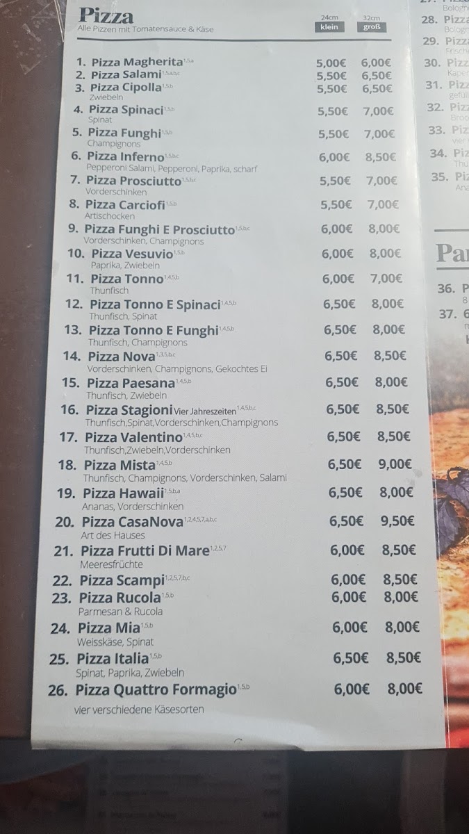 Pizzeria CasaNova la Fantastica Photo Menu 9