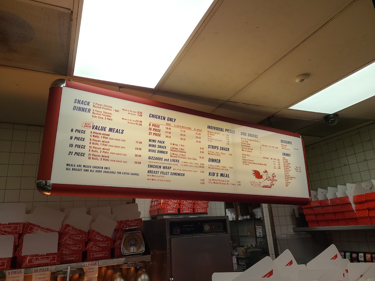 Go Chicken Go Photo Menu 1