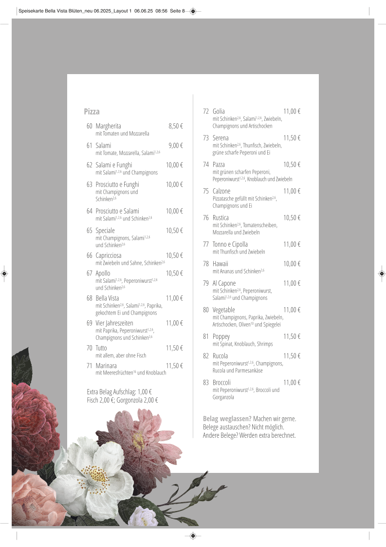 Ristorante Pizzeria Bella Vista Photo Menu 1