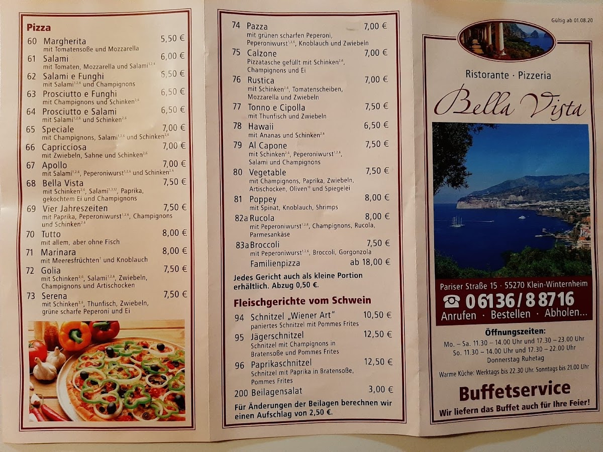 Ristorante Pizzeria Bella Vista Photo Menu 9