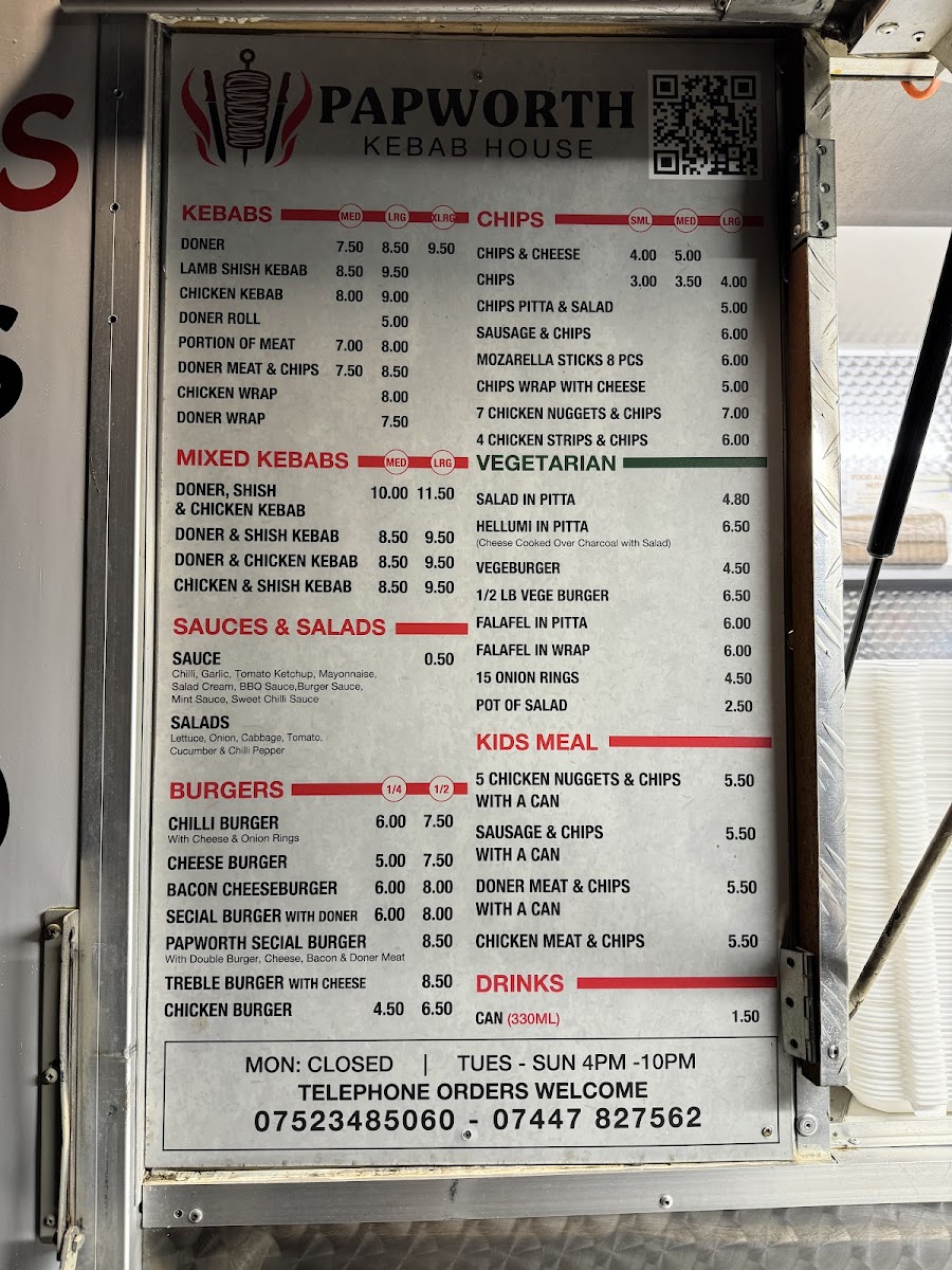 Papworth Kebab House Photo Menu 3