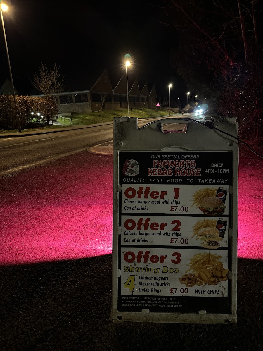 Papworth Kebab House Photo Menu 4