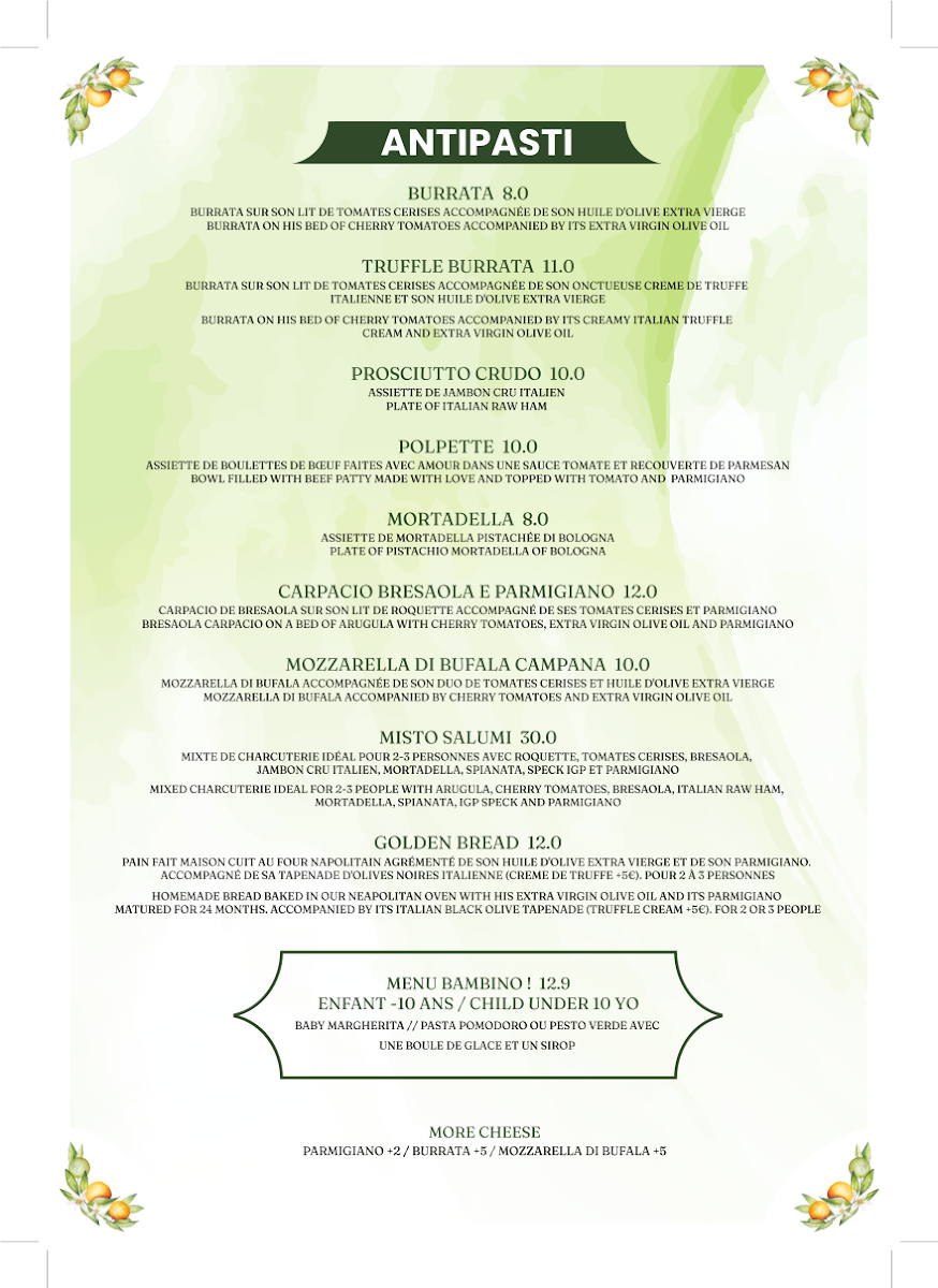 DI MICHELI RISTORANTE Photo Menu 3