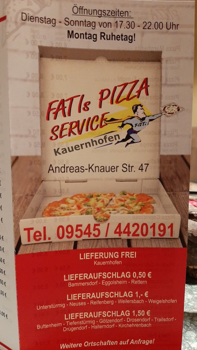 Fatis Pizza - Service # das Original! Photo Menu 4