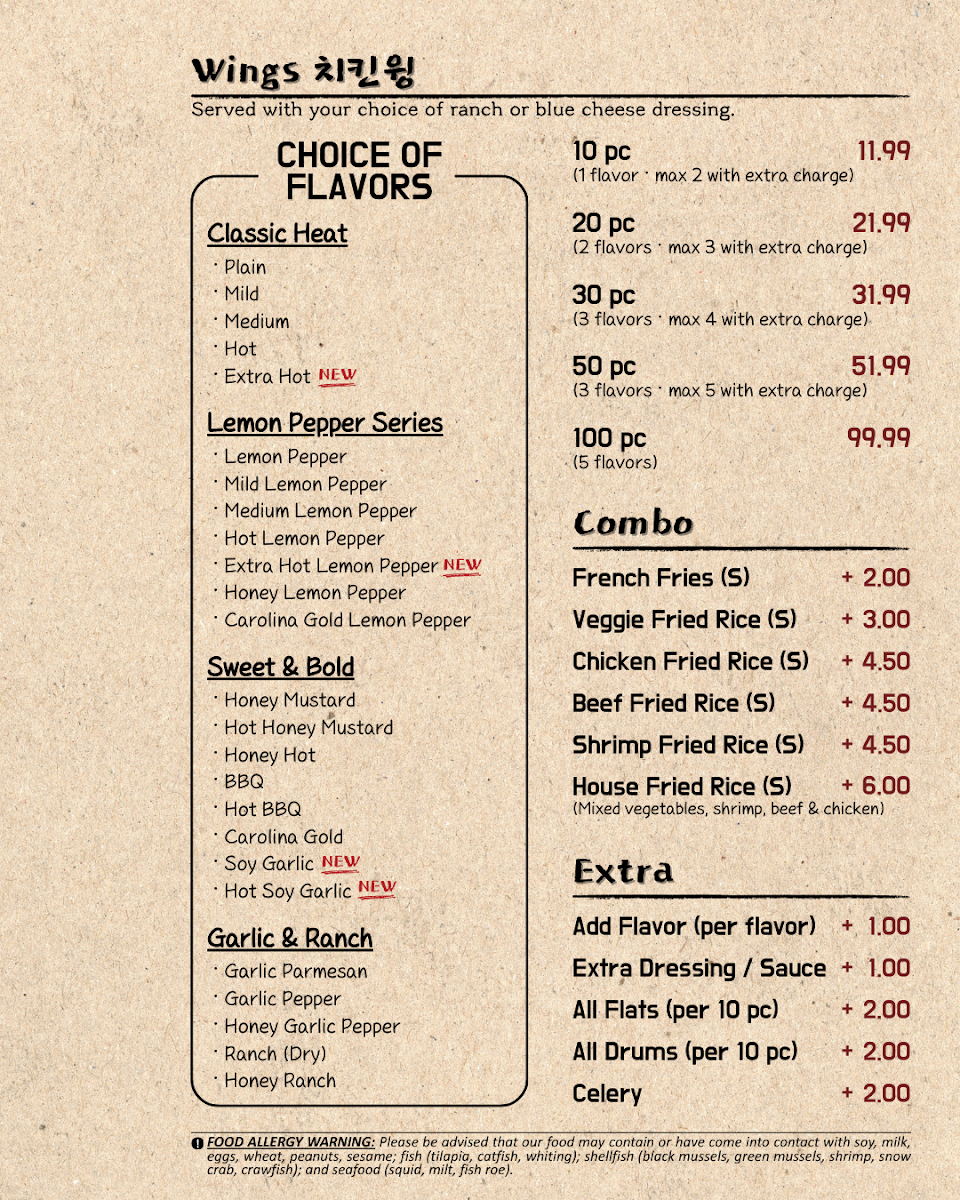 JUJU Seafood & Wings (주주총회) Photo Menu 4