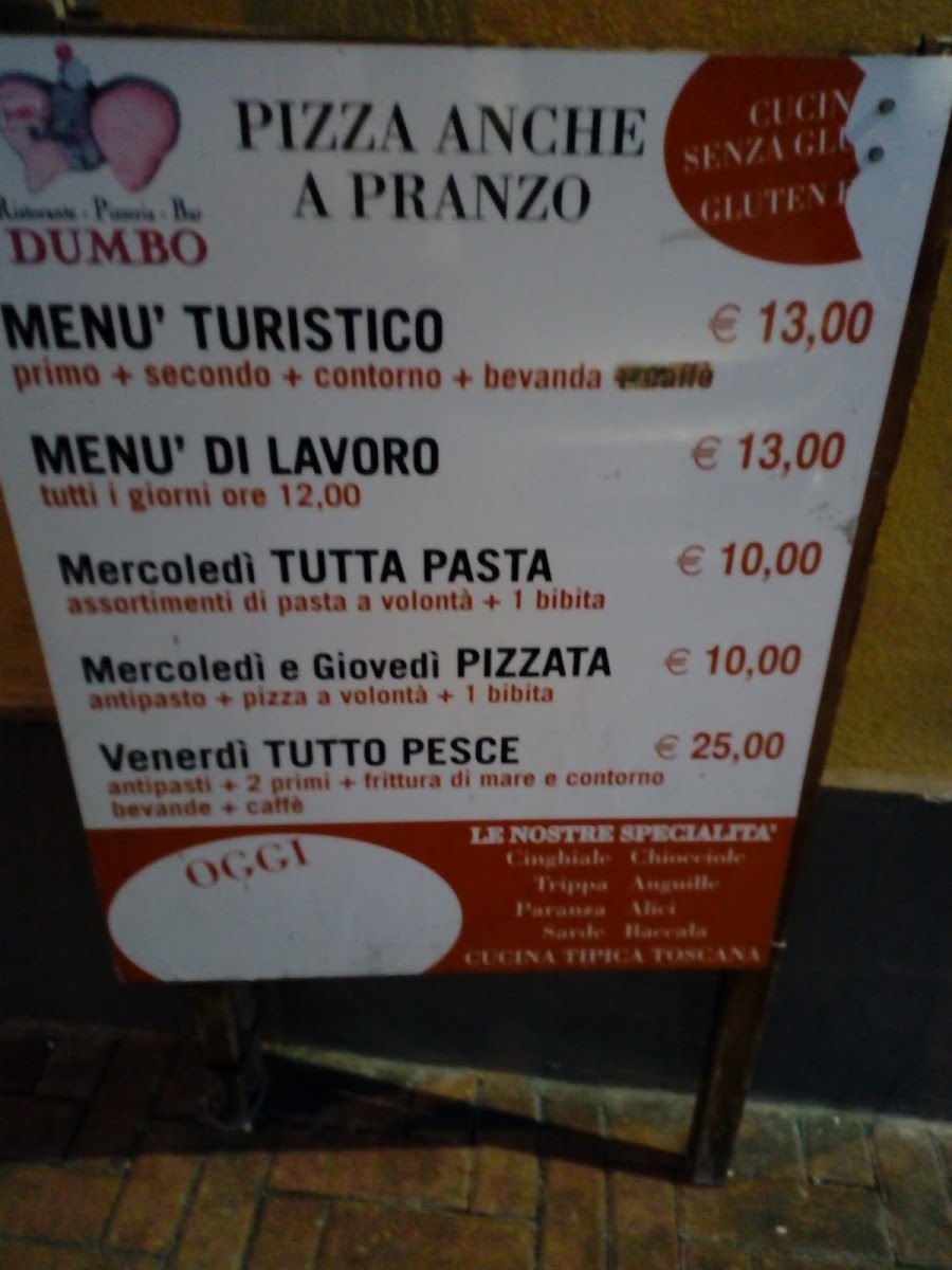 Pizzeria Ristorante Dumbo Photo Menu 1
