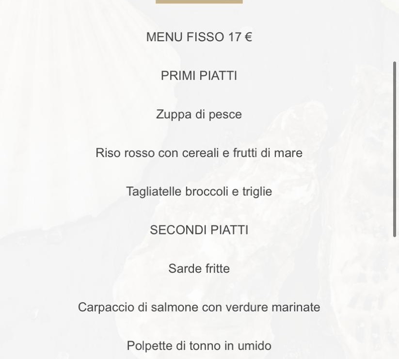 Ristorante da Irene Photo Menu 2