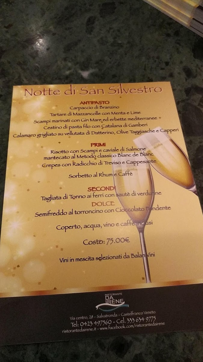 Ristorante da Irene Photo Menu 7