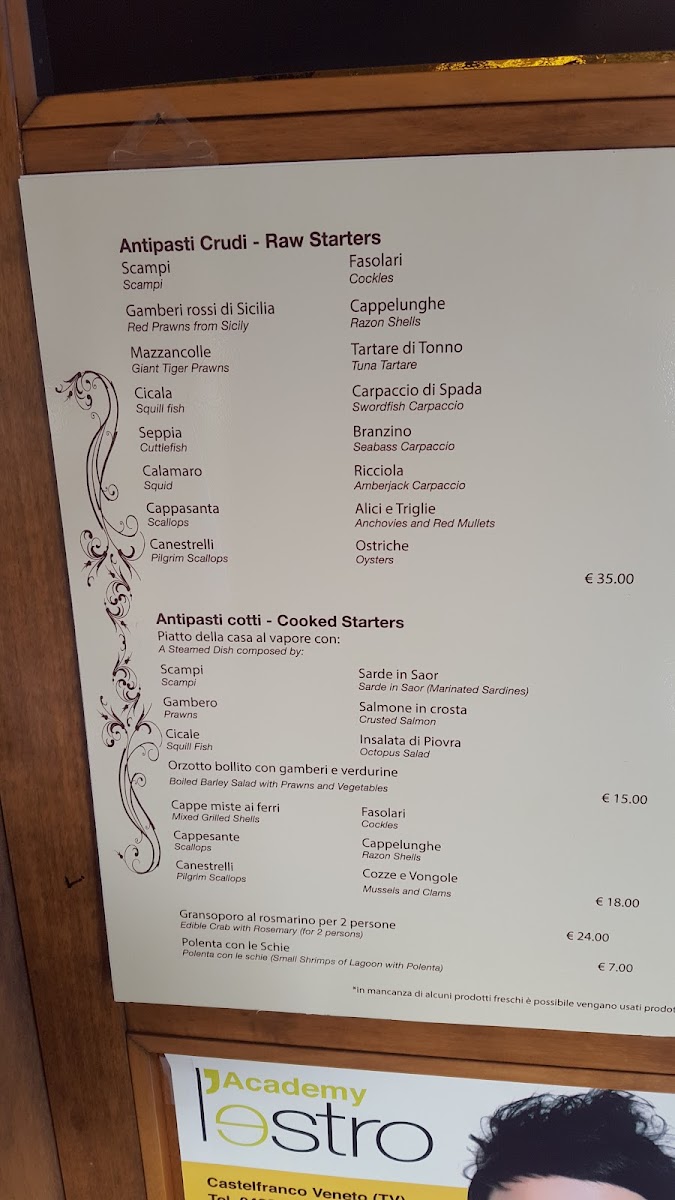 Ristorante da Irene Photo Menu 8