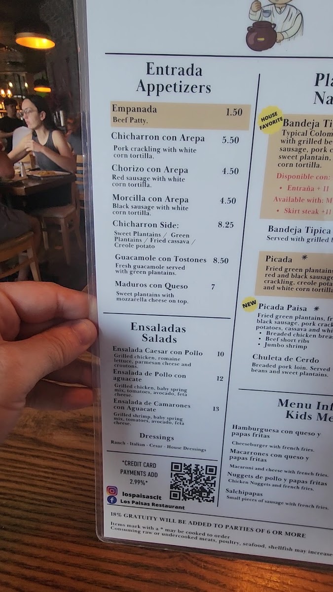 Los Paisas Restaurant Photo Menu 5