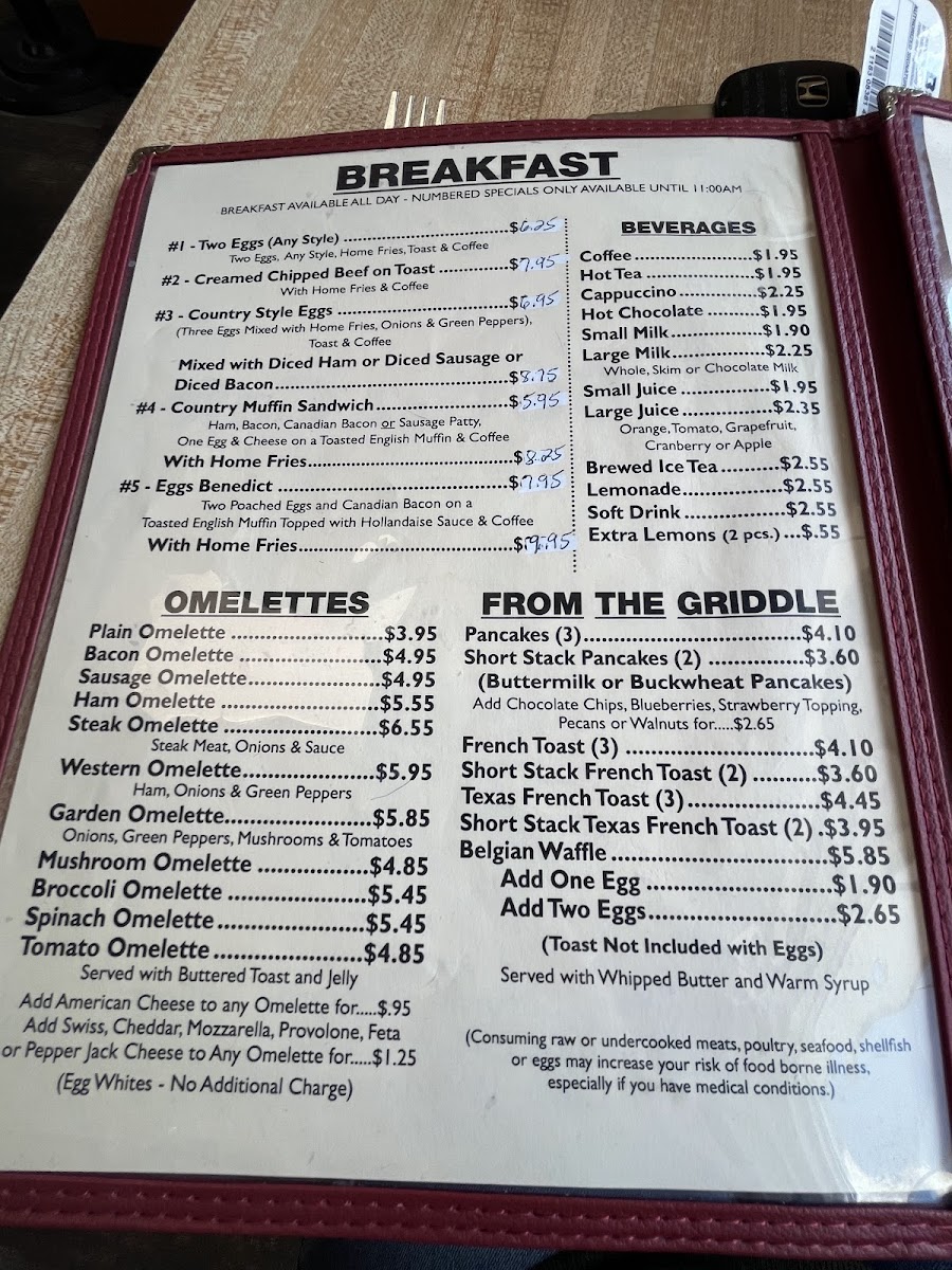 3rd Street Cafe Photo Menu 2