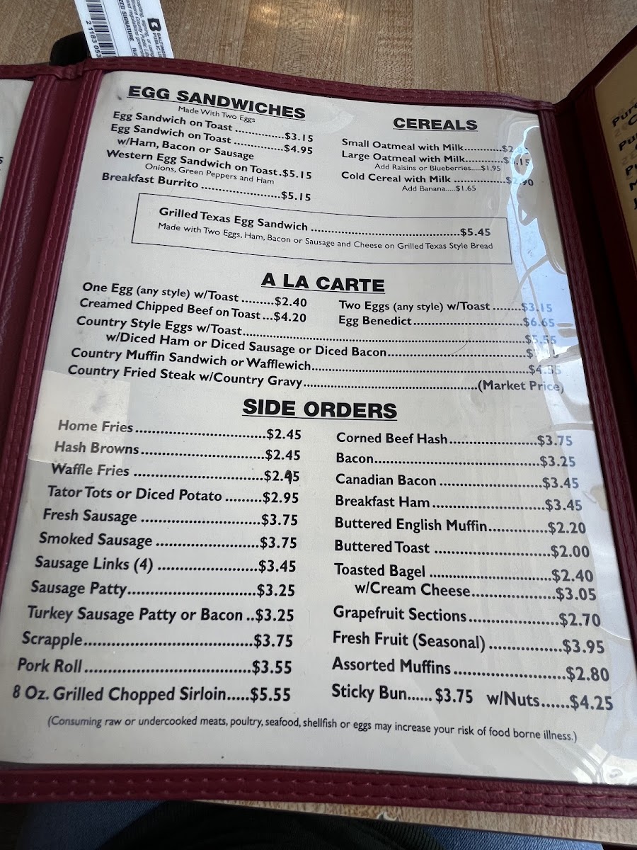 3rd Street Cafe Photo Menu 4