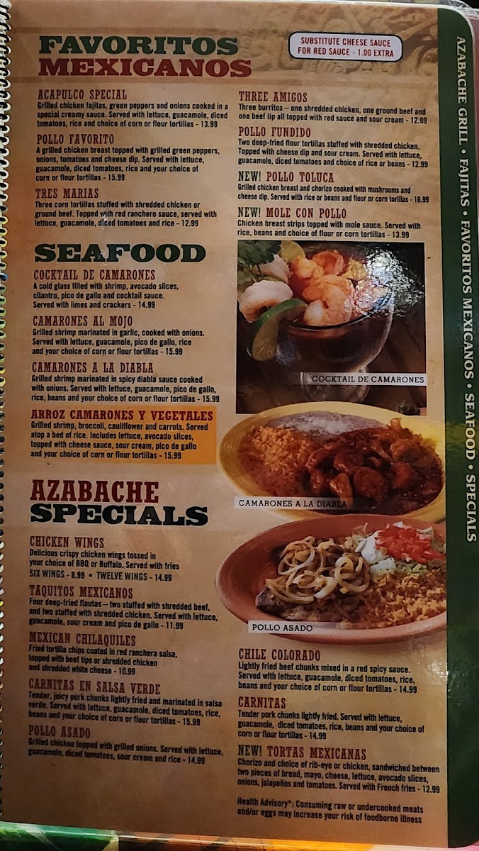 EL Azabache Mexican Restaurant Photo Menu 7